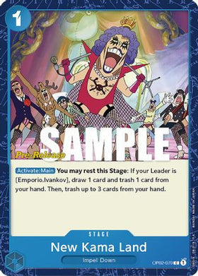 New Kama Land (OP02-070) Paramount War Pre-Release Cards