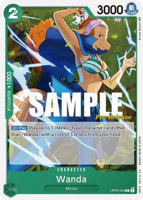 Wanda (OP02-044) Paramount War Pre-Release Cards