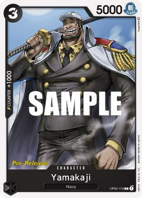 Yamakaji (OP02-116) Paramount War Pre-Release Cards