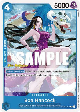 Boa Hancock (OP02-059) Paramount War Pre-Release Cards