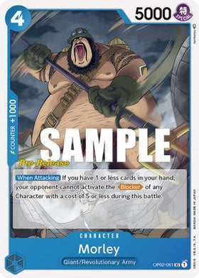 Morley (OP02-061) Paramount War Pre-Release Cards