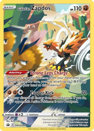 Galarian Zapdos - SWSH283 SWSH283 - SWSH Sword Shield Promo Cards Holofoil (HP)