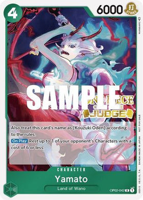 Yamato (Judge) (OP02-042) One Piece Promotion Cards Foil