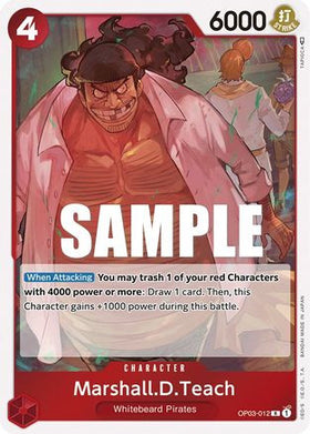 Marshall.D.Teach (OP03-012) Pillars of Strength Foil