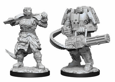 Starfinder Battles Deep Cuts Unpainted Miniatures: Vesk Soldier (Wave 15)