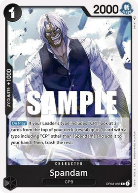 Spandam (OP03-086) Pillars of Strength Foil