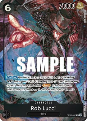 Rob Lucci (Alternate Art) (OP03-092) Pillars of Strength Foil