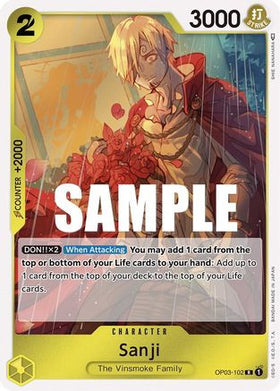 Sanji (OP03-102) Pillars of Strength Foil