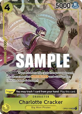 Charlotte Cracker (Alternate Art) (OP03-108) Pillars of Strength Foil