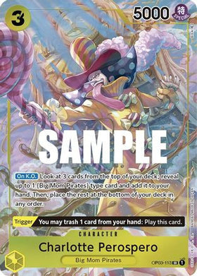 Charlotte Perospero (Alternate Art) (OP03-113) Pillars of Strength Foil