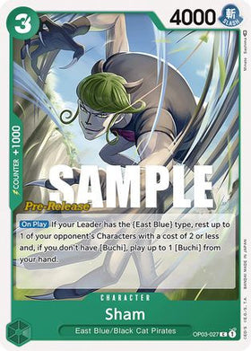 Sham (OP03-027) Pillars of Strength Pre-Release Cards