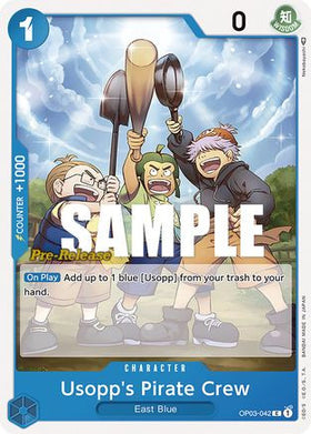 Usopp's Pirate Crew (OP03-042) Pillars of Strength Pre-Release Cards