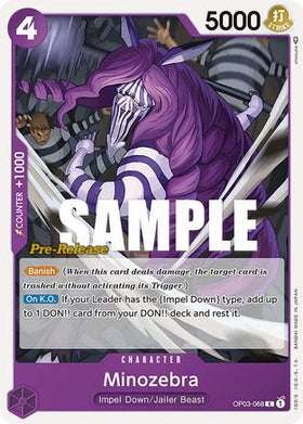 Minozebra (OP03-068) Pillars of Strength Pre-Release Cards