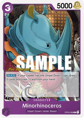 Minorhinoceros (OP03-069) Pillars of Strength Pre-Release Cards