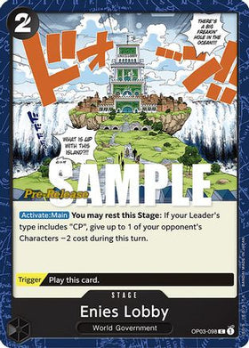 Enies Lobby (OP03-098) Pillars of Strength Pre-Release Cards