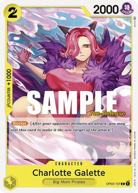 Charlotte Galette (OP03-107) Pillars of Strength Pre-Release Cards