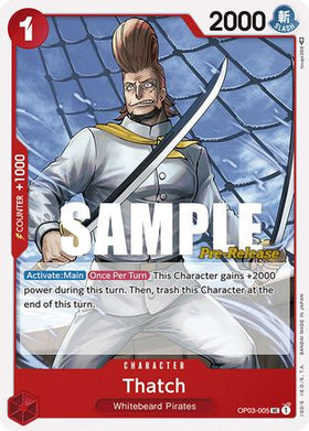 Thatch (OP03-005) Pillars of Strength Pre-Release Cards