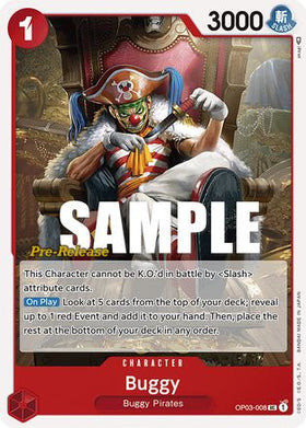 Buggy (OP03-008) Pillars of Strength Pre-Release Cards