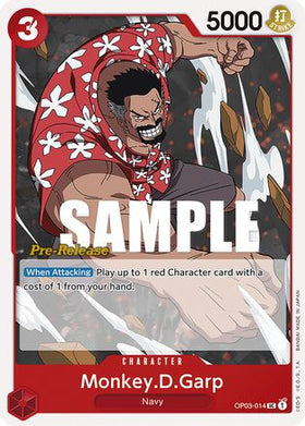 Monkey.D.Garp (OP03-014) Pillars of Strength Pre-Release Cards