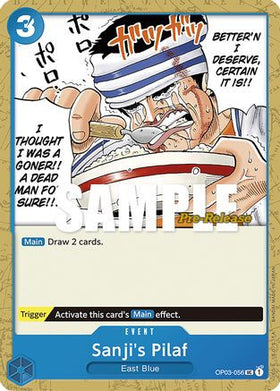 Sanji's Pilaf (OP03-056) Pillars of Strength Pre-Release Cards
