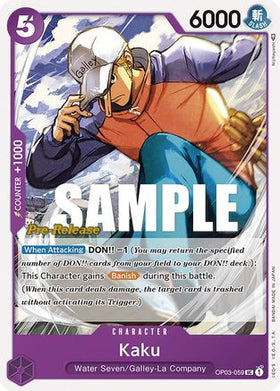 Kaku (OP03-059) Pillars of Strength Pre-Release Cards
