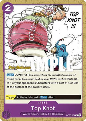 Top Knot (OP03-074) Pillars of Strength Pre-Release Cards