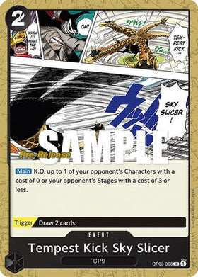 Tempest Kick Sky Slicer (OP03-096) Pillars of Strength Pre-Release Cards