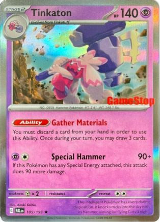 Tinkaton - 105/193 (GameStop Exclusive) 105 - SV Scarlet Violet Promo Cards Holofoil
