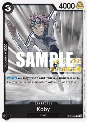 Koby (Judge) (OP02-098) One Piece Promotion Cards Foil
