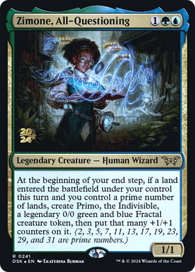 Zimone, All-Questioning (PRE-241S) - Duskmourn: House of Horror Promos Foil