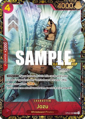 Jozu (Championship 2023) (OP02-008) One Piece Promotion Cards Foil
