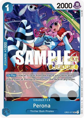Perona (Judge Pack Vol. 2) (OP01-077) One Piece Promotion Cards Foil