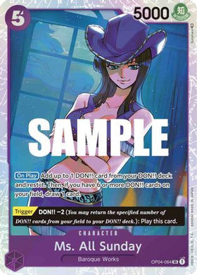 Ms. All Sunday (OP04-064) Kingdoms of Intrigue Foil