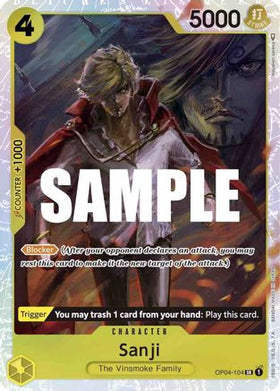 Sanji (OP04-104) Kingdoms of Intrigue Foil