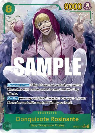 Donquixote Rosinante (Alternate Art) (OP04-119) Kingdoms of Intrigue Foil
