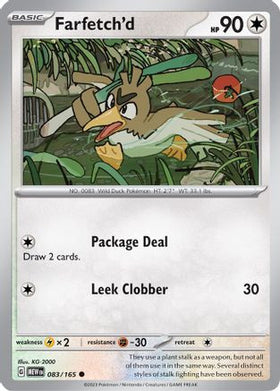 Farfetch'd 83 - SV Scarlet and Violet 151 Reverse Holofoil