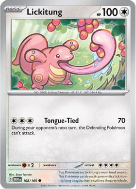 Lickitung 108 - SV Scarlet and Violet 151