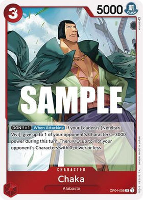 Chaka (OP04-008) Kingdoms of Intrigue Foil
