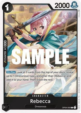 Rebecca (OP04-092) Kingdoms of Intrigue Foil