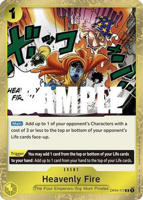 Heavenly Fire (OP04-117) Kingdoms of Intrigue Foil