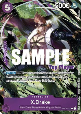 X.Drake (CS 2023 Top Players Pack) (OP01-114) One Piece Promotion Cards Foil