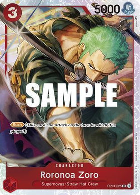 Roronoa Zoro - OP01-025 (Ultra Deck: The Three Captains) (OP01-025) One Piece Promotion Cards Foil