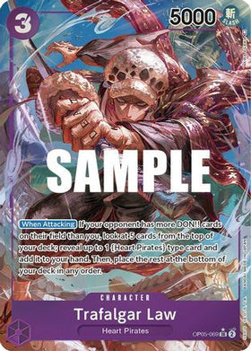 Trafalgar Law (Alternate Art) (069) (OP05-069) Awakening of the New Era Foil