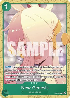 New Genesis (Starter Deck 11: Uta Deck Battle) (ST11-004) One Piece Promotion Cards