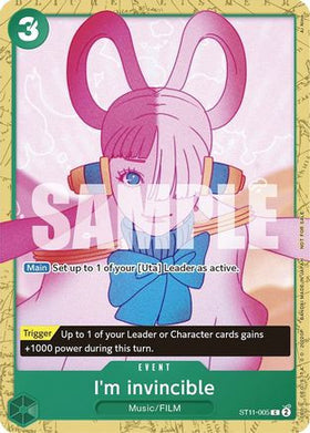 I'm invincible (Starter Deck 11: Uta Deck Battle) (ST11-005) One Piece Promotion Cards