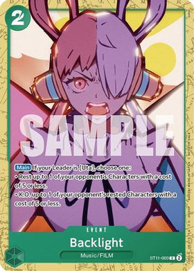 Backlight (Starter Deck 11: Uta Deck Battle) (ST11-003) One Piece Promotion Cards