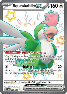 Squawkabilly ex 223 - SV Paldean Fates Holofoil (LP)