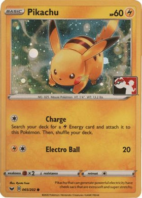 Pikachu - 065/202 (Cosmos Holo) - League Championship Cards Holofoil