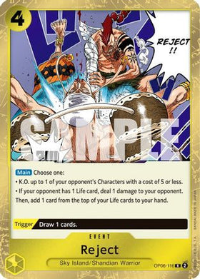 Reject (OP06-116) Wings of the Captain Foil