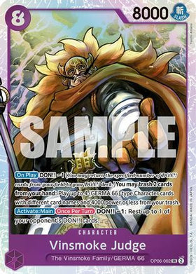 Vinsmoke Judge (OP06-062) Wings of the Captain Foil